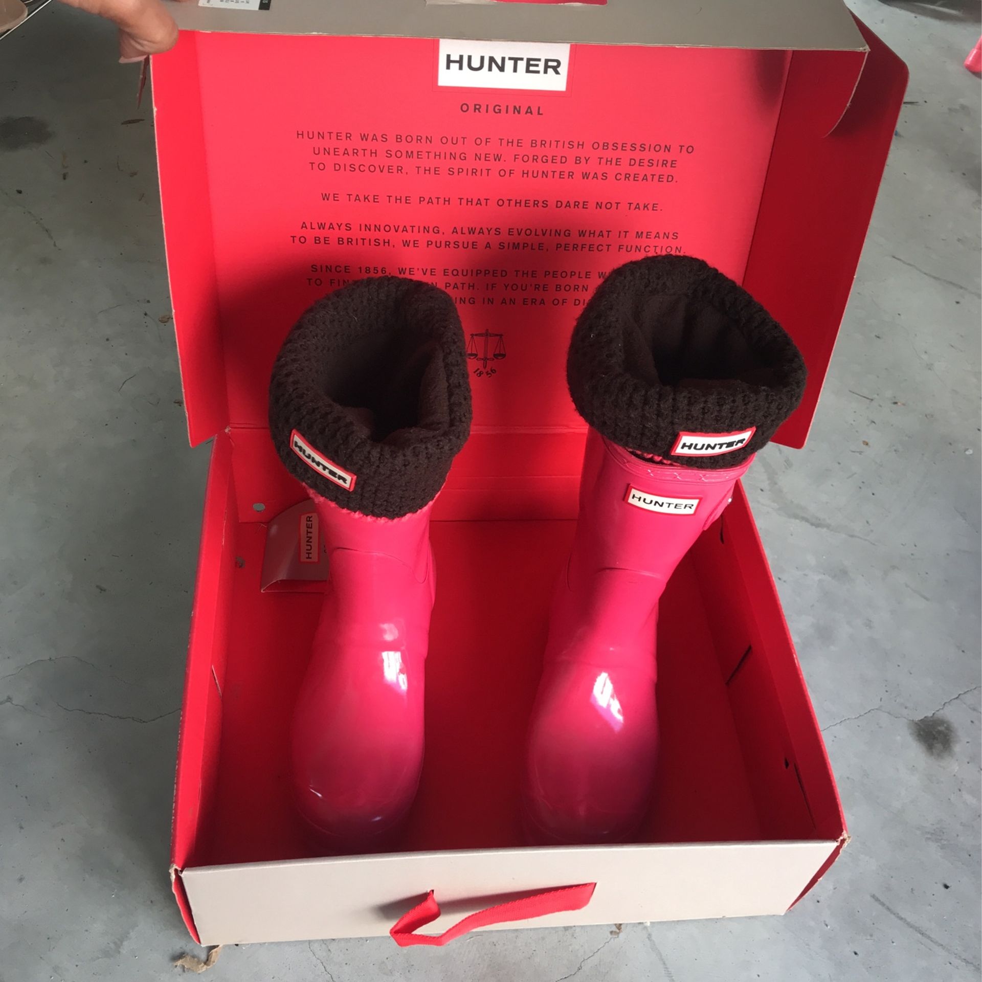 Pink Hunter Boots