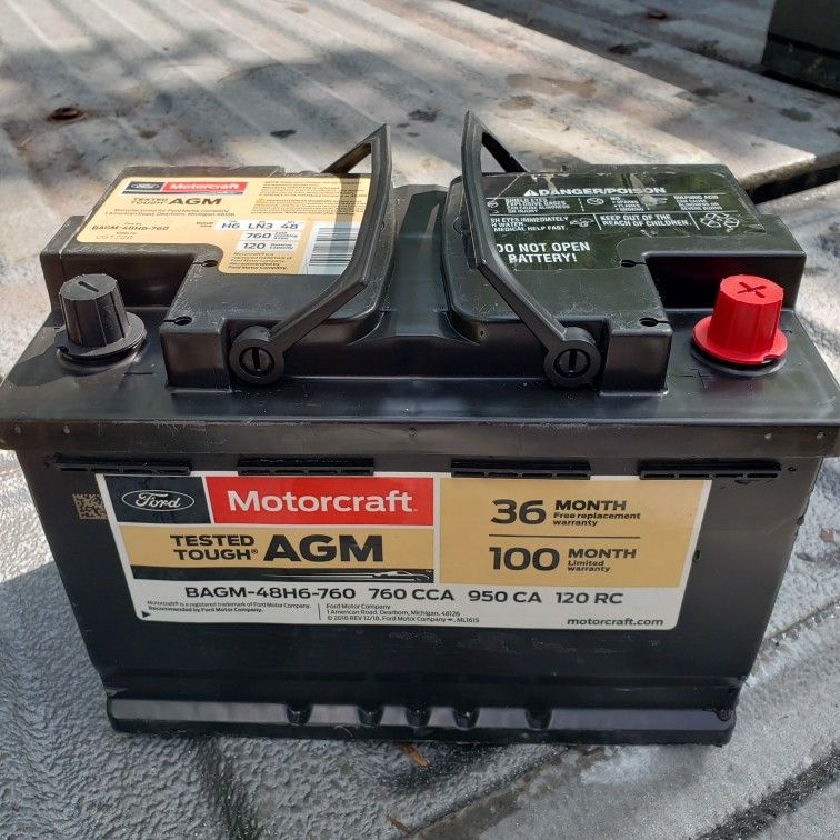 Ford Motorcraft AGM Car Truck Battery H6 Group 48 Perfect Condition 1yr Warranty