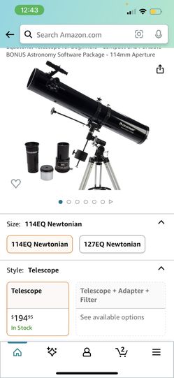 @CELESTRON® Powerseeker 114 EQ D=114mm F1-900 mm F/8 Models