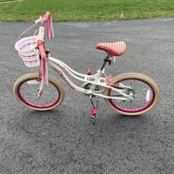 Girl’s Bike With Training Wheels