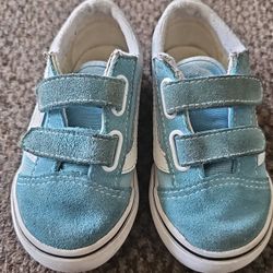 Toddler Vans Old Skool – Size 7 T (Blue) 