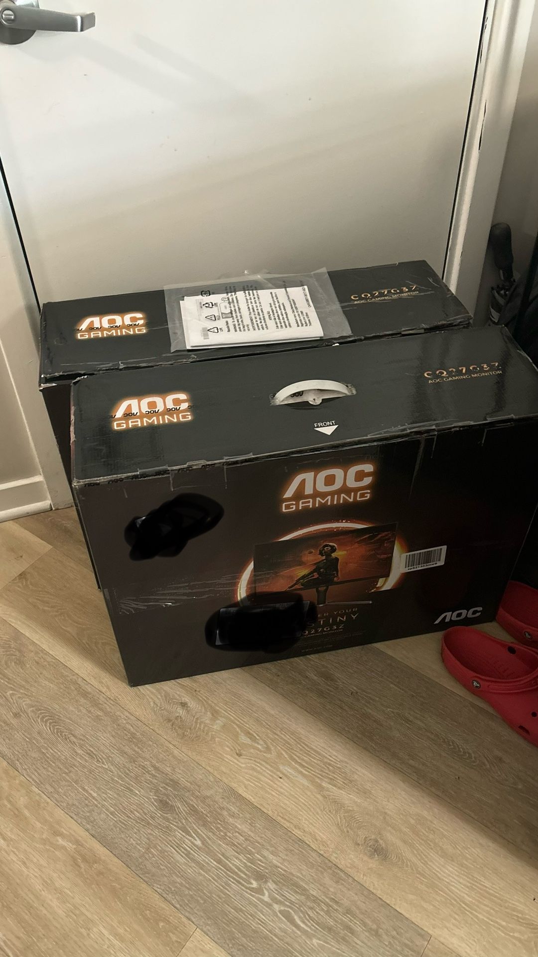 AOC CQ27G3Z 27" Curved Gaming Monitor, QHD 2K 2560x1440, 1000R VA, 240Hz 0.5ms,