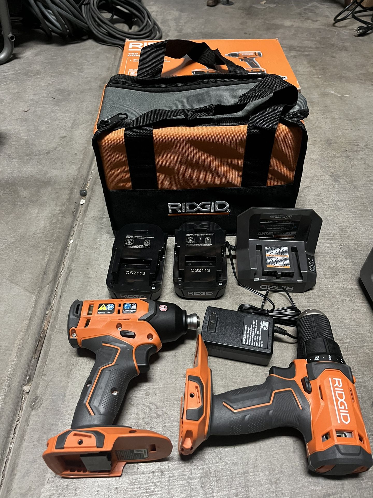 Drill Ridgid Impact Kit RIDGID 18V Brushless Cordless Tool Combo