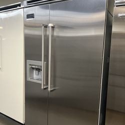 VIKING 48”WIDE BUILT IN STAINLESS STEEL SIDE BY SIDE REFRIGERATOR 