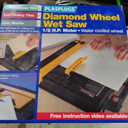 Plasplugs Diamond Wheel Wet Saw