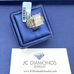 Ring Engagement 10k Gold Diamonds Real 