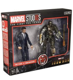 Marvel Studios Legends Series Hasbro Tony Stark & Iron Man Mark 1 2-Pack Action Figures 6”