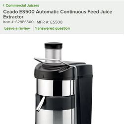 Ceado ES500 Automatic Continuous Feed Juice Extractor