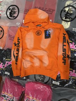 Orange Hellstar Hoodie Small