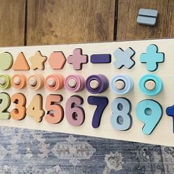 Brand New Wooden Number Set 