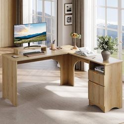 Bestier L Shaped Office Desk