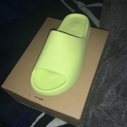 adidas Yeezy Slide Glow Green Mens Slides Size 10 New original O.b.o. With  Supreme Sticker for Sale in Lawndale, CA - OfferUp
