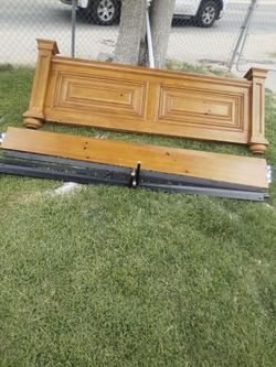 King's size bed frame solid wood brand new