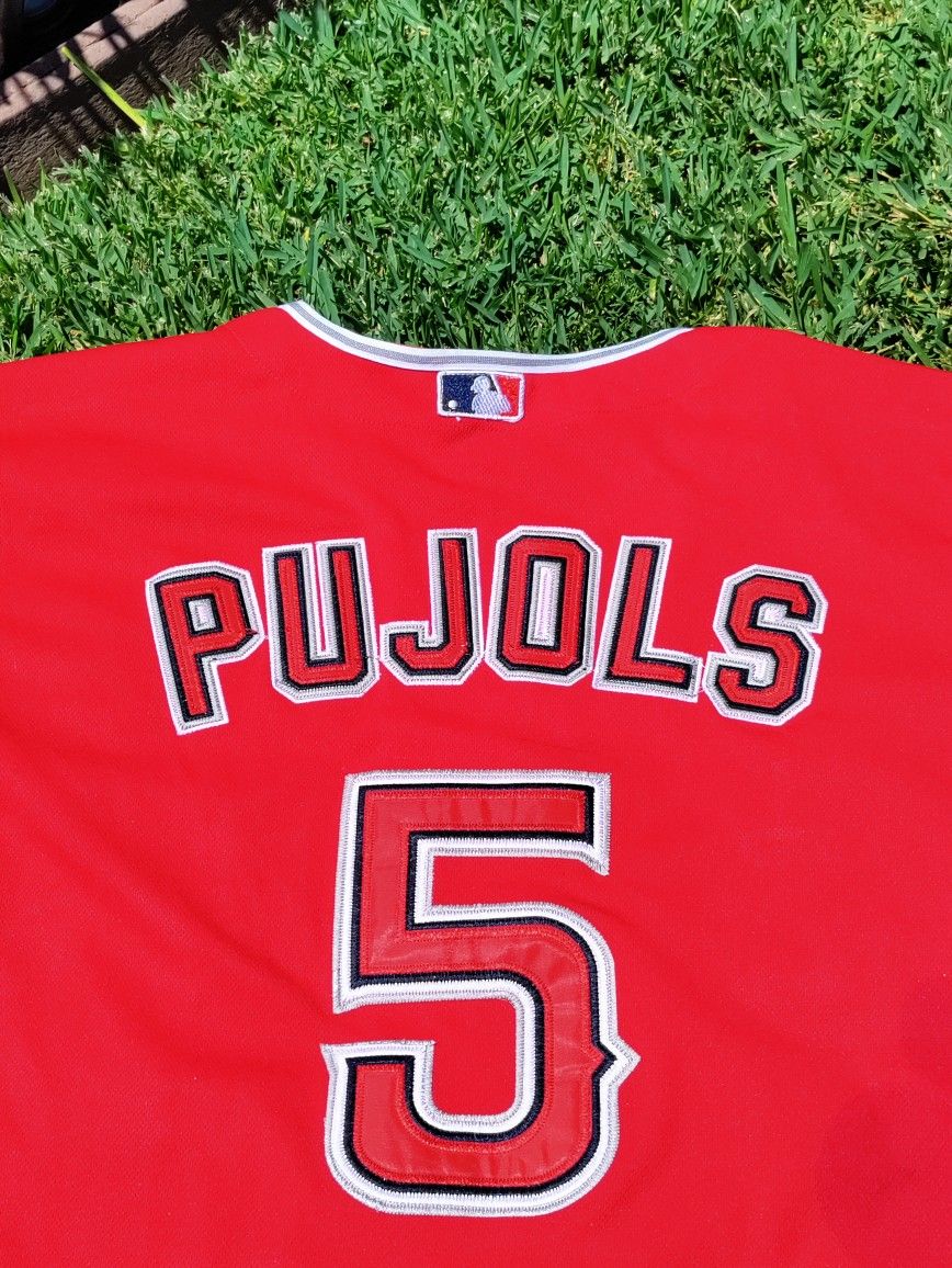 Los Angeles Angels Albert Pujols #5 Majestic Authentic MLB Baseball Jersey  48