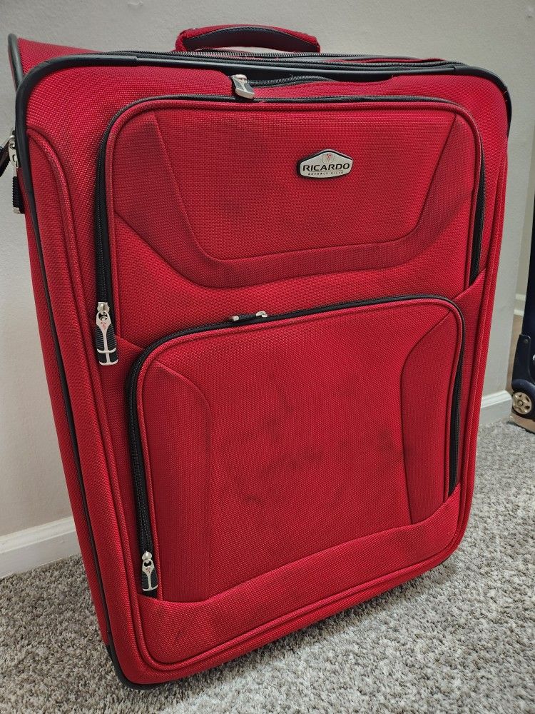 Suitcase, Red, Ricardo Beverley Hills