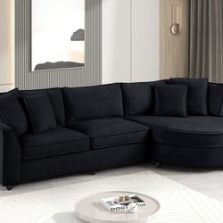 Elva Black Sectional 🚛😍😜🥰