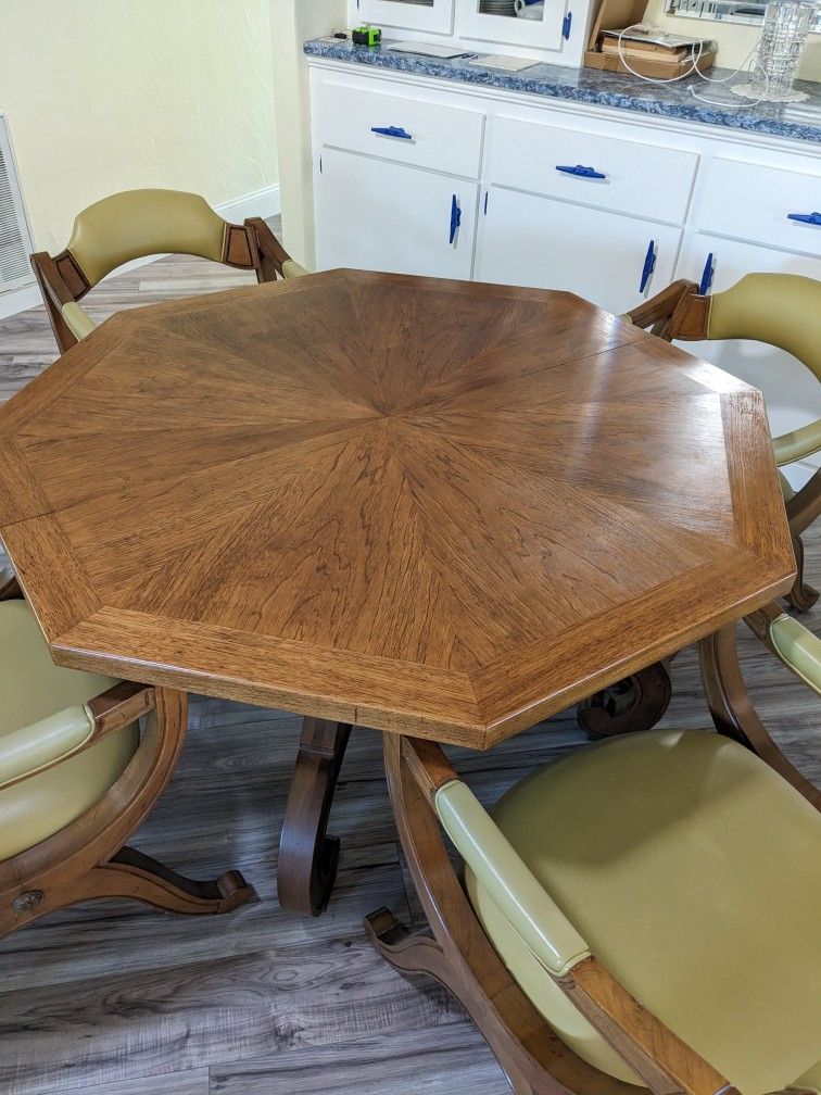 Vintage Dining Table & 4 Chairs