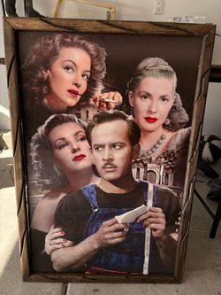 Hollywood Vintage Style Portrait Canvas