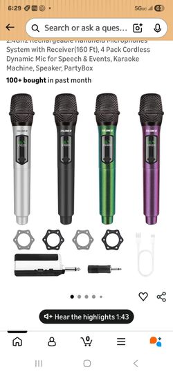talomen Wireless Microphone Set