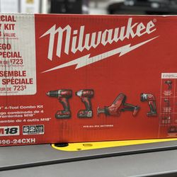 Milwaukee M18 4pcs Combo Kit