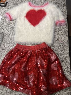 4t/5t Little girls Valentines Outfit