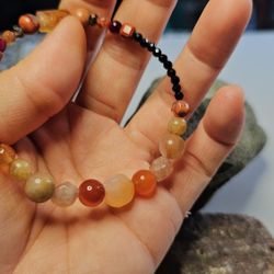 Orange QUARTZ BEADS MIXED 