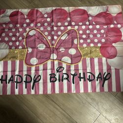 Minnie Mouse Back Drop 