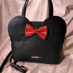 Axixi Disney Minnie Mouse Black 2-in-1 Fashion Bag