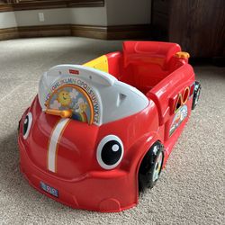 Fisher-Price Baby Toy Laugh & Learn Crawl Around Car Red Activity Center with Educational Music & Lights