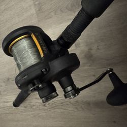 PENN Squall II 30LD Lever Drag + PENN Rampage Jigging Rod