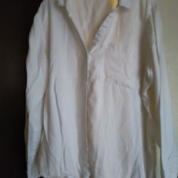 Women's White Button Up Shirt