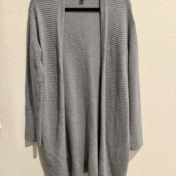 Ribbed Grey Cardigan