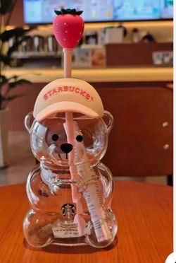 Starbucks pink bear