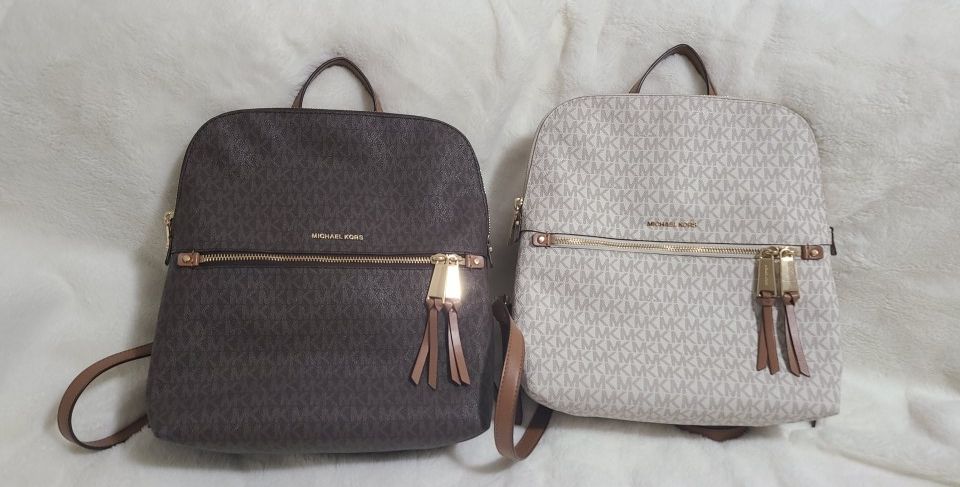 2 Brand New Michael Kors MD Slim Backpacks