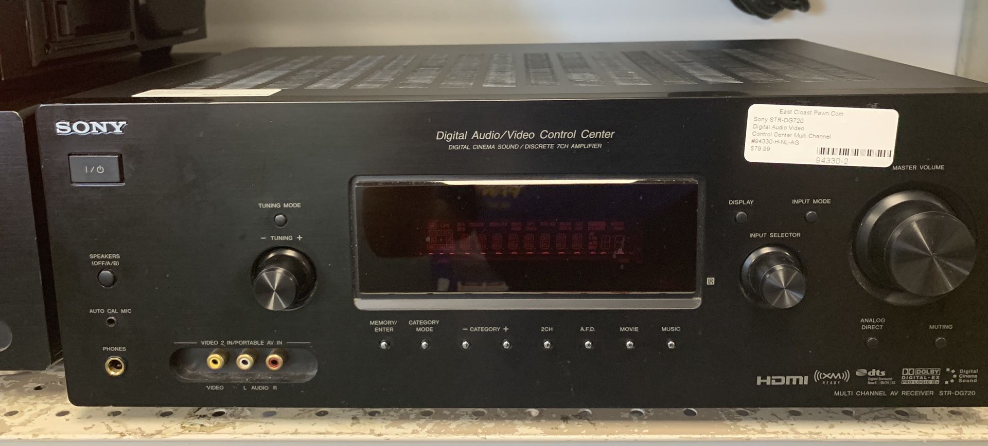 Sony (STR-DG720) Multi-Channel AV Receiver Digital Cinema Sound Amplifier Audio/Video Control Center