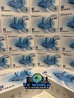 SuperBOX Super box S7 Models Max, S7 Pro, S6 Ultra, Supreme & Vsee V6 Plus, V6 Max Vsee Elite Mini, Elite Ultra 8 Authorized Wholesale distributors 
