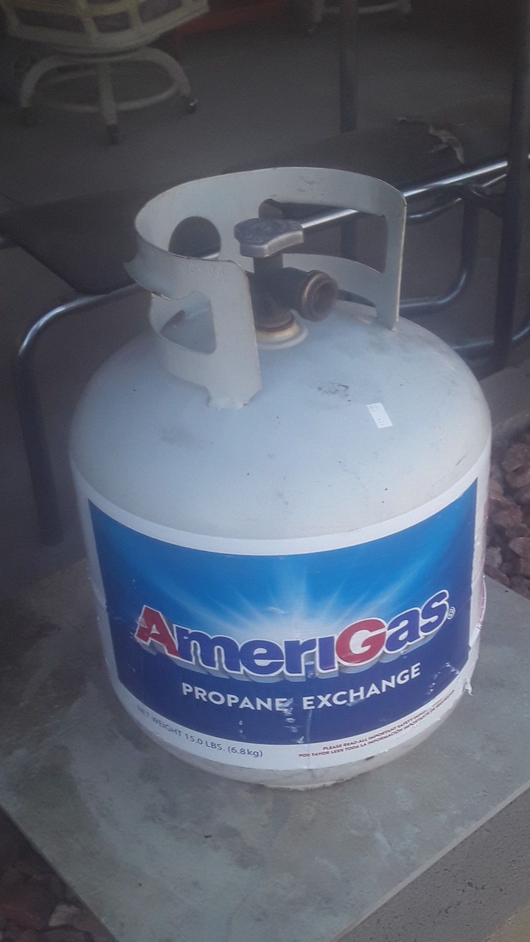 Amerigas propane tank almost full