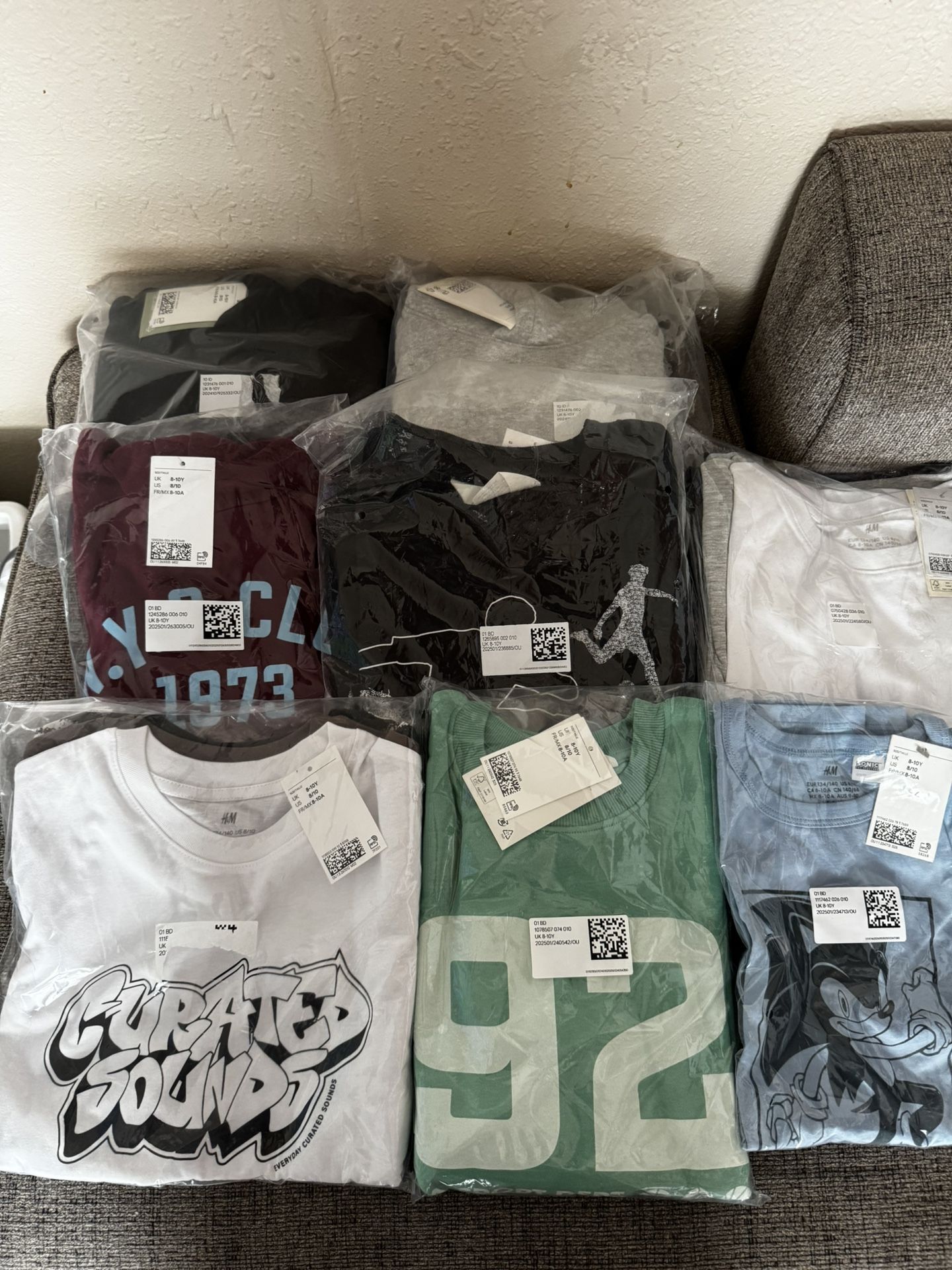 Boy’s 8-10Y H&M Lot/ Lote Nuevo De Niño 8-10A H&M