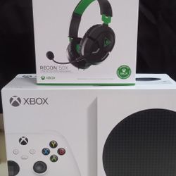 Xbox Series S And Recon Turtle Beach Headset 