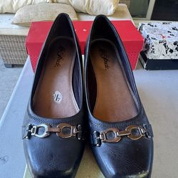 Time and Tru Ballet Flats - All Black Size 8