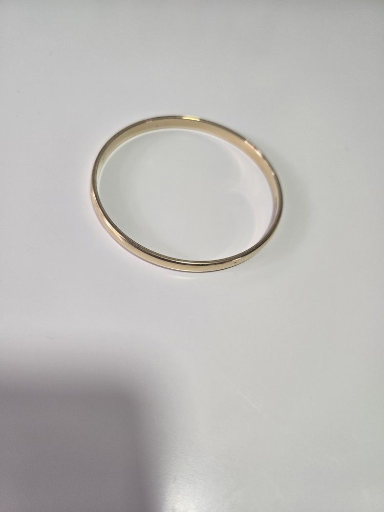 Monet Gold Tone Large Bangel Bracelet