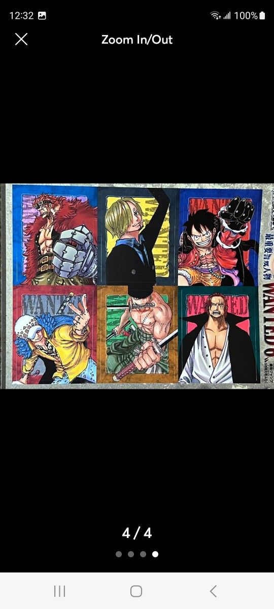 One Piece 6 Wanted Sticker Sheet
