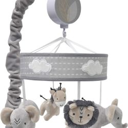 Lambs & Ivy Jungle Safari Musical Baby Crib Mobile 