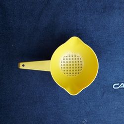 Vintage Yellow Tupperware Strainer