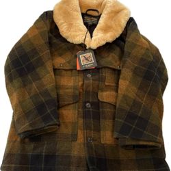 Filson Lined Mackinaw Wool Packer Coat New Large