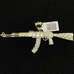 14k Ak47 Pendant 