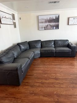 leather living room set
