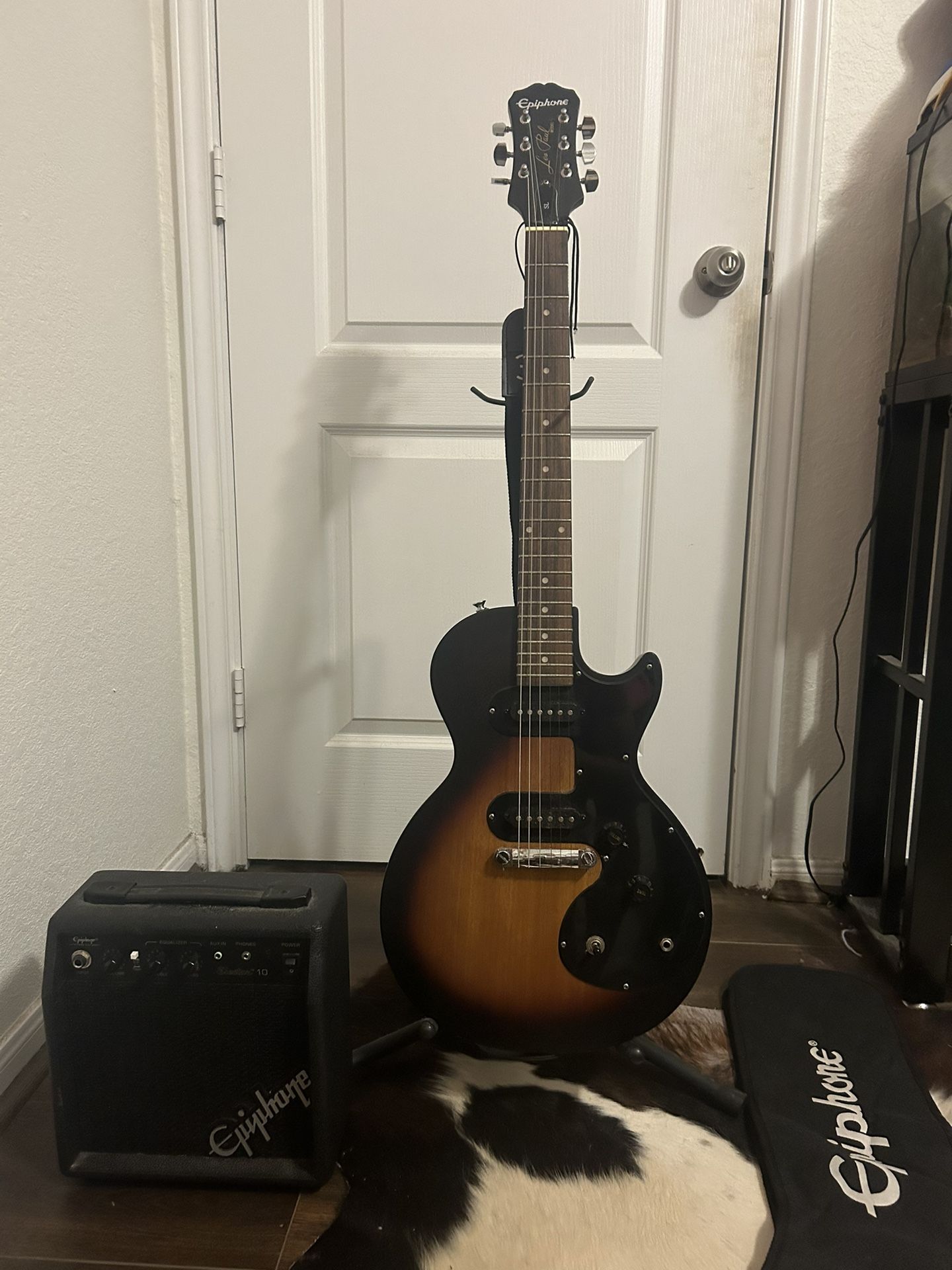 Epiphone Les Paul Guitar, Amp, And Bag