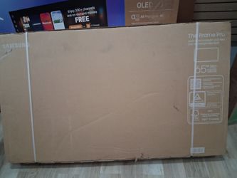 65" screen Qled smart 4k ultra HDTV frame pro tv by Samsung. 65LS03FWFXZA. Brand new