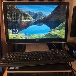 Full Pc Hp Slim With Monitor